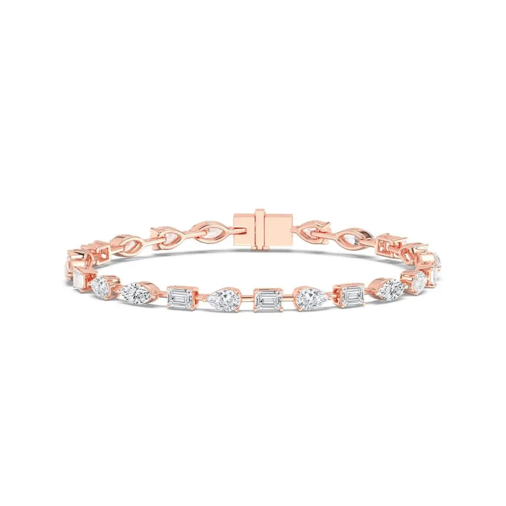 7.20ct Mix Tennis Bracelet (0.30ct Each Stone)