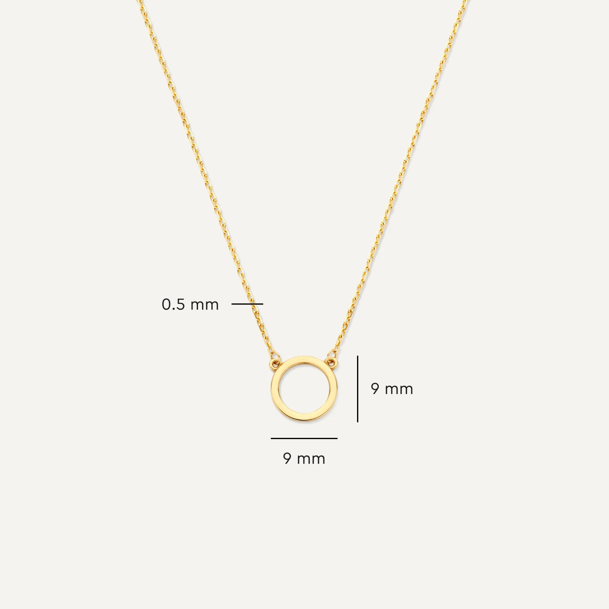 Circle Pendant Necklace