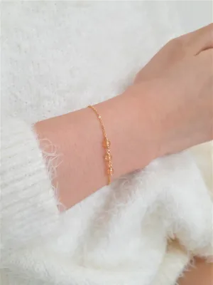 Dainty Golden Citrine Bracelet