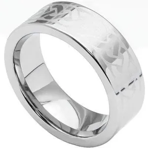 EXQUISITE KNOT PATTERN CARBIDE TUNGSTEN RING