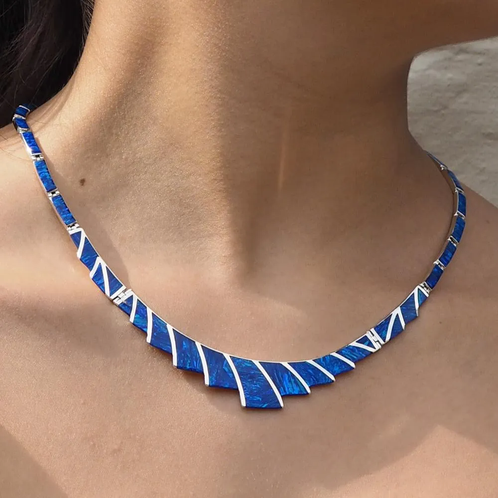 Flinder Guinevere Blue Necklace