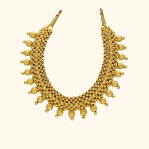 Golden Aura Exquisite Bridal Gold Thushi 22K