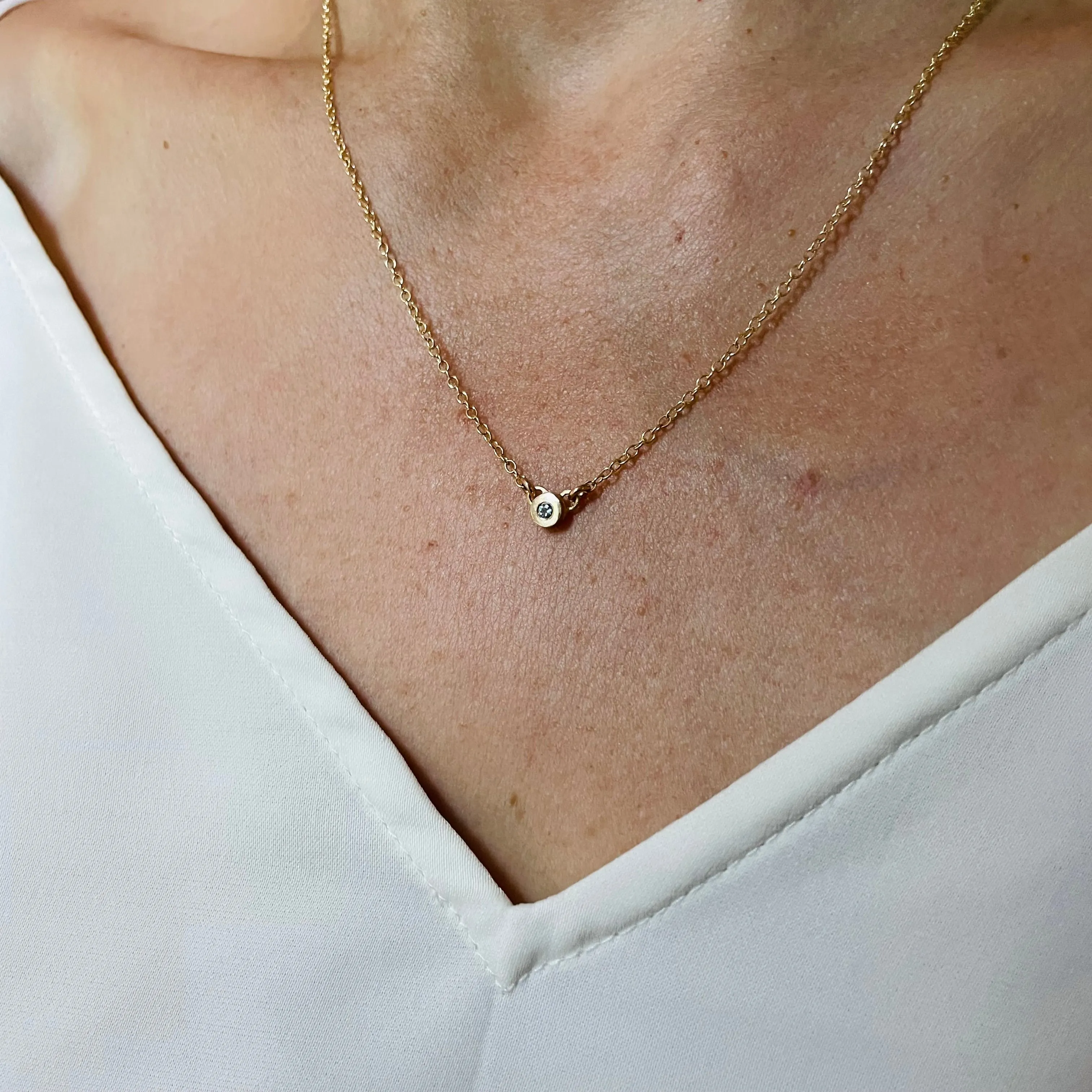 GRACE NECKLACE   AQUAMARINE