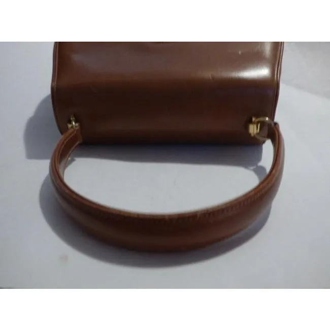 Gucci Vintage Pursesdesigner Purses Supple Caramel Brown Leather Satchel