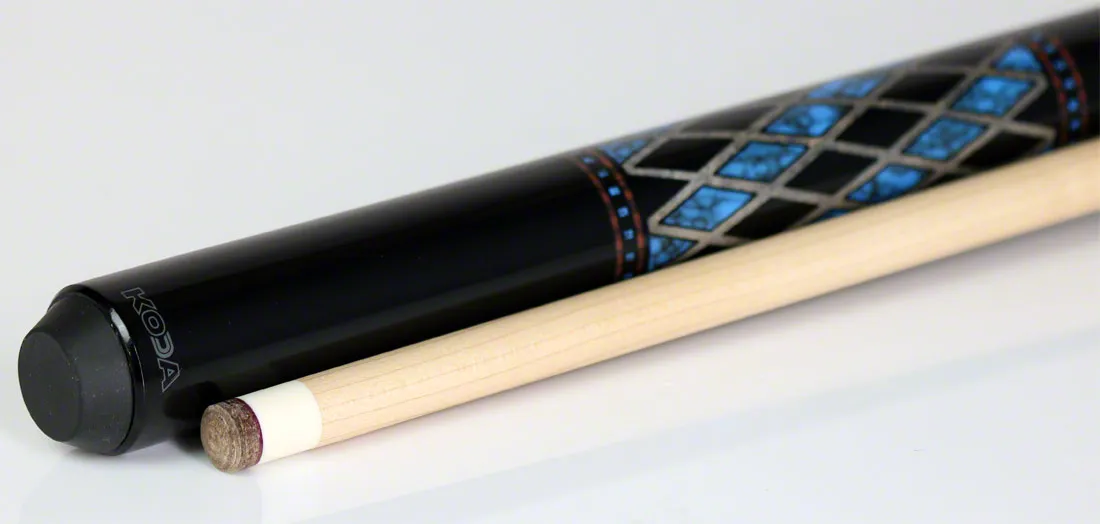 K2 KL115 Onyx and Blue Recon Graphic Pool Cue with 12.50mm K2 LD Shaft - KL115
