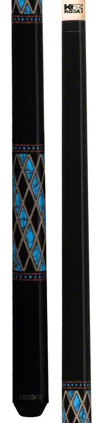K2 KL115 Onyx and Blue Recon Graphic Pool Cue with 12.50mm K2 LD Shaft - KL115