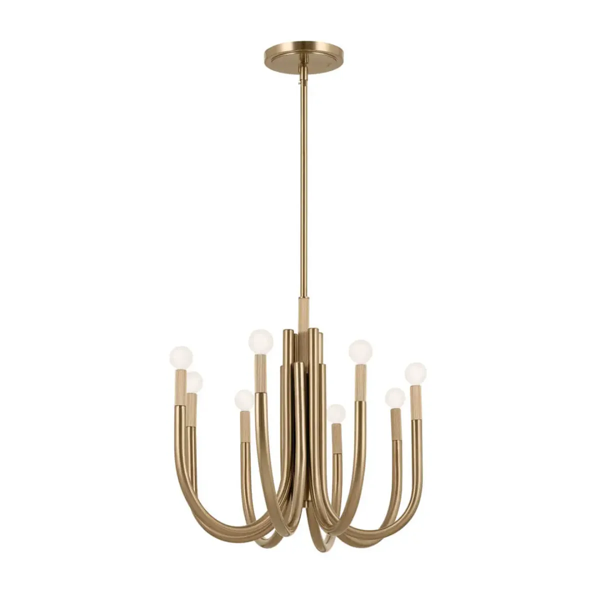 Odensa 46 in. 8 Lights Chandelier Champagne Bronze Finish