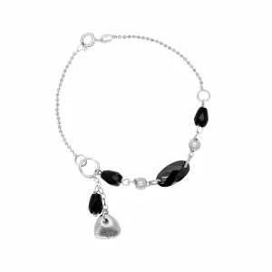 Onyx Charm Bracelet