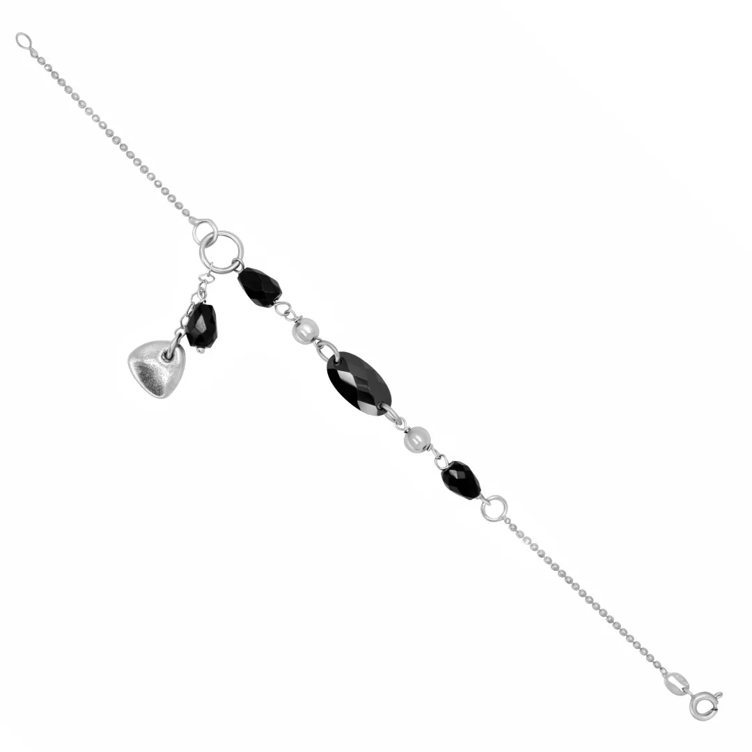 Onyx Charm Bracelet