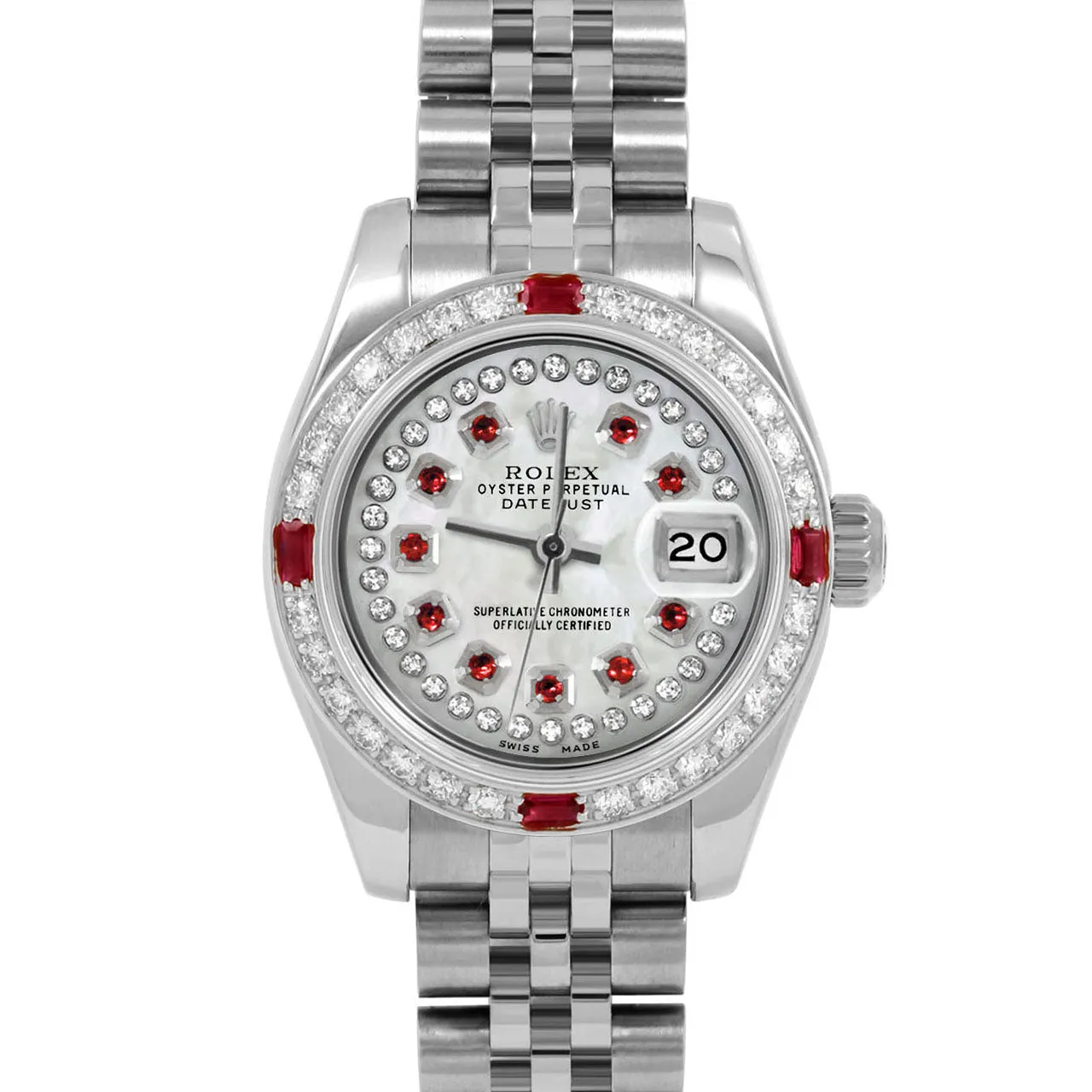 Rolex Datejust 26mm | 179174-WMOP-STRR-4RBY-JBL