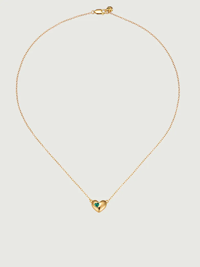 The Emerald Heart Chain Set