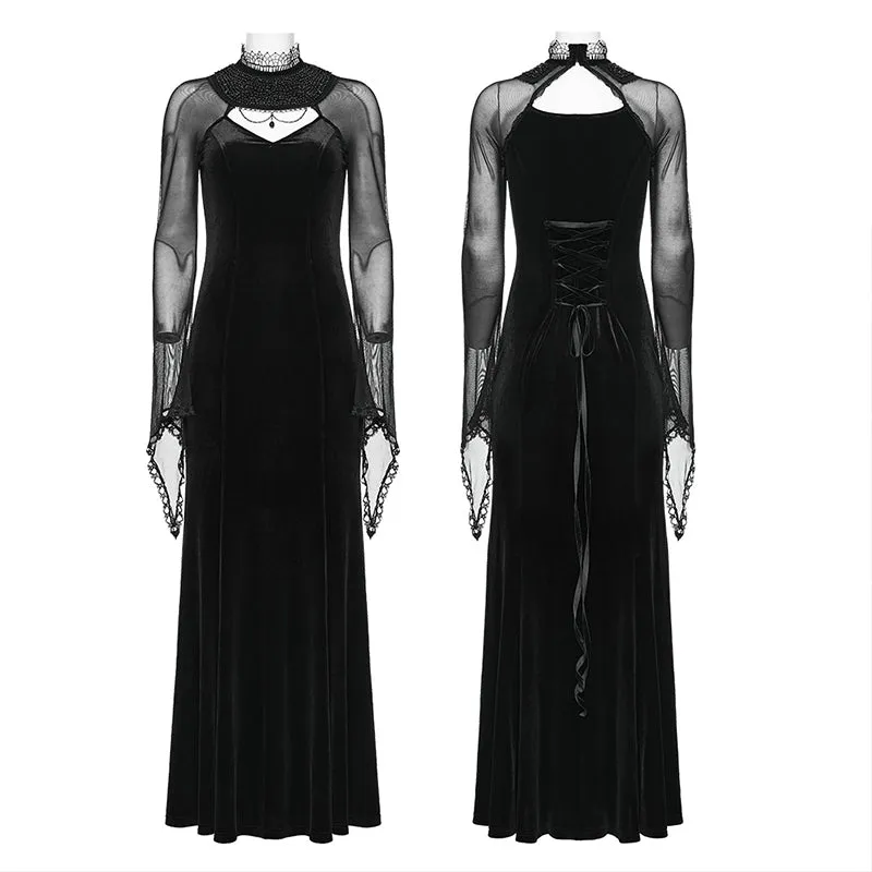 WQ-666LQF Goth velvet Exquisite Dress